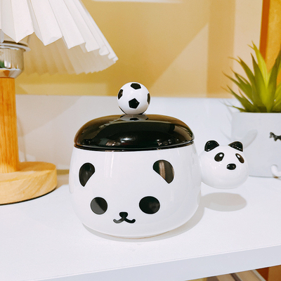 Técnicas de impresión de pantalla de seda para gráficos lindos Negro y blanco Chubby Mug B2B Regalo