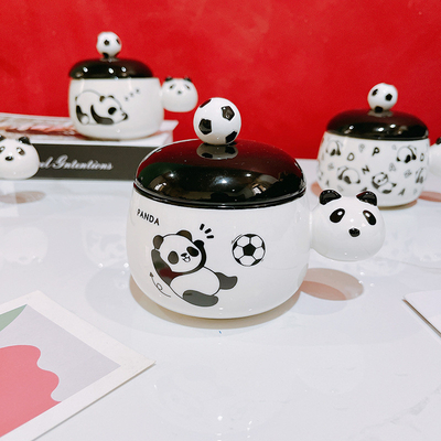 Técnicas de impresión de pantalla de seda para gráficos lindos Negro y blanco Chubby Mug B2B Regalo