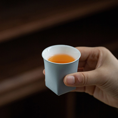 Unico conjunto de tazas de tipo móvil chino hecha a mano Taza Wangzi Taza Shunzi Taza redonda Pot cuadrado