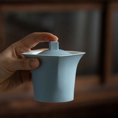 Unico conjunto de tazas de tipo móvil chino hecha a mano Taza Wangzi Taza Shunzi Taza redonda Pot cuadrado