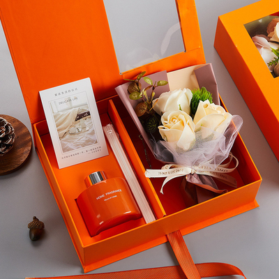 El 8 de marzo Festival Regalo de mano Aromaterapia Bouquet Caja de regalos con impresión en color