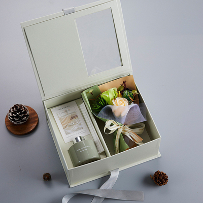 El 8 de marzo Festival Regalo de mano Aromaterapia Bouquet Caja de regalos con impresión en color