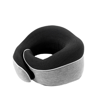 Logotipo Personalizado Memoria de espacio Almohada de algodón en forma de U para soporte y almacenamiento del cuello