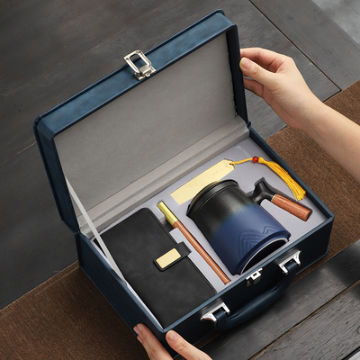 High Beauty Ceramic Cup Gift Box Set para las conferencias de oficina y empresas