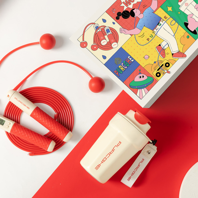 Cool Set Combo Jump Rope Taza aislada Perfecto para favores de la boda Regalos de la fiesta nupcial