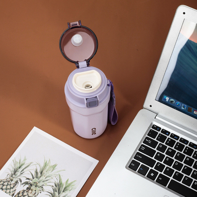 Taza portátil de Internet de gran capacidad con gráficos a 1 color Taza de agua de 400 ml