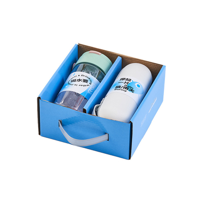 Presente de cuidado de verano Logotipo personalizado Conjunto de dos piezas con copa de agua y sombrilla de cápsula