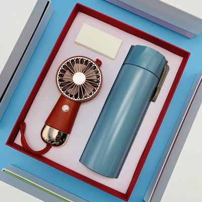 Tres etapas pequeño ventilador portátil copa térmica 300 ml su compañero de actividad de verano ideal