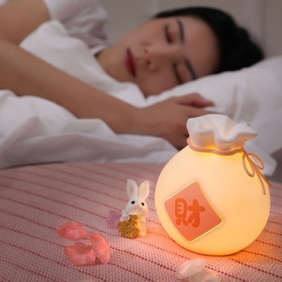 Regalo para el festival Bolso de suerte creativo con luz LED con dos niveles de atenuación