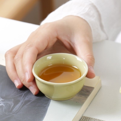 Cerámica portátil Ge Kiln Quick invitado Taza Una olla Dos tazas Set de té de viaje Actividad Regalo