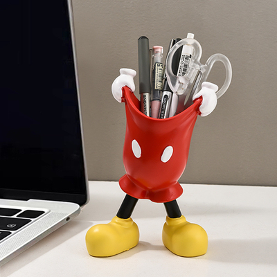 Caja de almacenamiento de pantalones Mickey de dibujos animados impresos con pantalla de seda para agencias de viajes