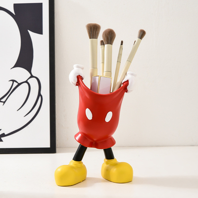 Caja de almacenamiento de pantalones Mickey de dibujos animados impresos con pantalla de seda para agencias de viajes