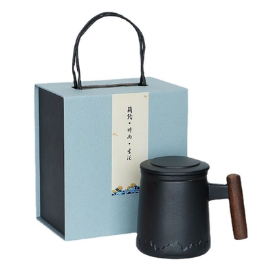 Tazas de té de cerveza caja de regalo de tapa de cerámica puesta como un regalo conmemorativo del día de los necios de abril