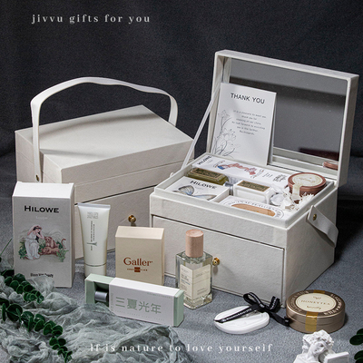 Caja de terciopelo doble de color personalizado Recuerdo especial para el Día de la Mujer de productos de oficina
