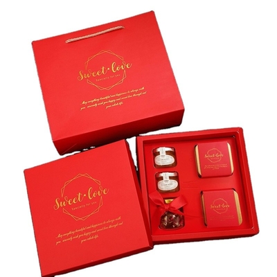 Día de la Mujer especial de jazmín viejo blanco y rosa Set de té con 2 latas de miel regalo
