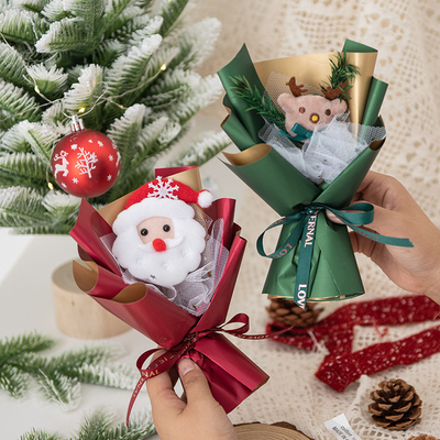 Bouquet festivo de Navidad con flores secas y algodón objetivo Agencia de viajes de usuario final