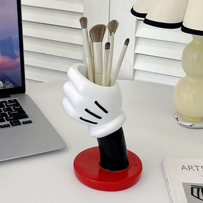Diseño de logotipo único Vaso de mano Mickey minimalista moderno para decoración artística creativa en el hogar