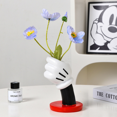 Diseño de logotipo único Vaso de mano Mickey minimalista moderno para decoración artística creativa en el hogar