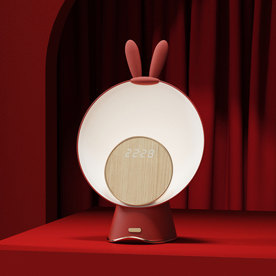 Hotel y Resort Chino Rojo Carga inalámbrica 15W Bluetooth altavoz con luz de atmósfera