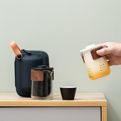 Técnicas de impresión para viajes modernos Conjunto de té en casa
