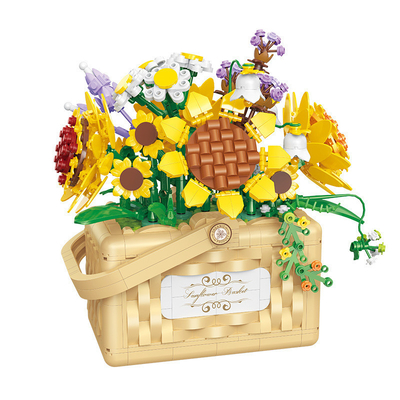 Belle Di Mini Particle Construction Blocks Flower Basket Series Una necesidad para la educación