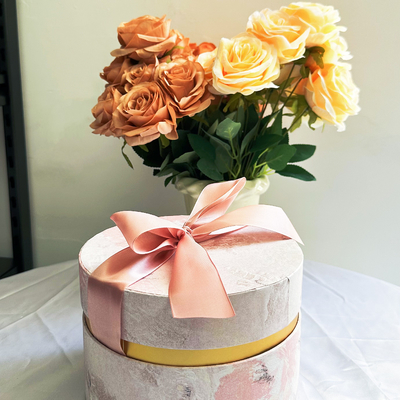 Material ecológico Conjunto de regalos rosa personalizado para regalos de banquete y regalos de boda