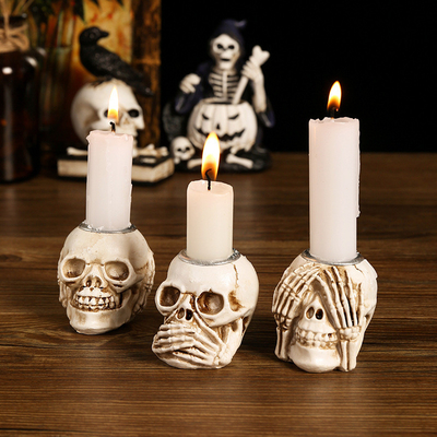 Esqueleto de Acción de Gracias Resina Decoración de escritorio Decoración de velas para arte regalo