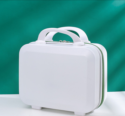 Impresión de pantalla de seda 14 pulgadas caja de almacenamiento de viajes ABS mini caja de equipaje para regalo de vacaciones