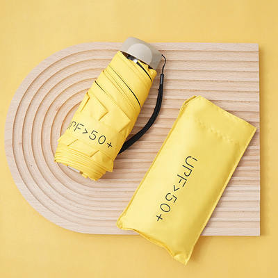Regalo para la actividad del empleado Paraguas de bolsillo pequeño y portátil con protección solar del 50%