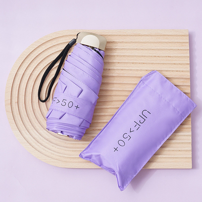Regalo para la actividad del empleado Paraguas de bolsillo pequeño y portátil con protección solar del 50%