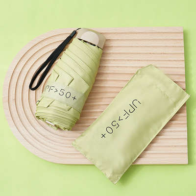 Regalo para la actividad del empleado Paraguas de bolsillo pequeño y portátil con protección solar del 50%