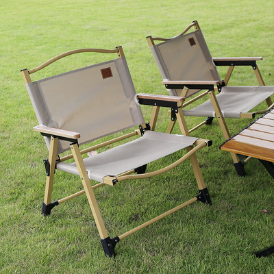 Silla Kemite para una sola persona al aire libre Tubo de hierro Desmontable Gran de madera Personalizado Presente