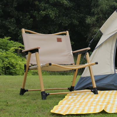 Silla Kemite para una sola persona al aire libre Tubo de hierro Desmontable Gran de madera Personalizado Presente