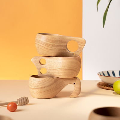 Actualice su equipo de viaje con una taza de café creativa integrada de madera entera finlandesa retro