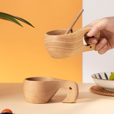 Actualice su equipo de viaje con una taza de café creativa integrada de madera entera finlandesa retro
