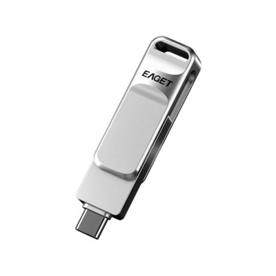 Tipo C USB3.0 de doble interfaz USB Drive Diseño giratorio para montaje de automóviles multipropósito