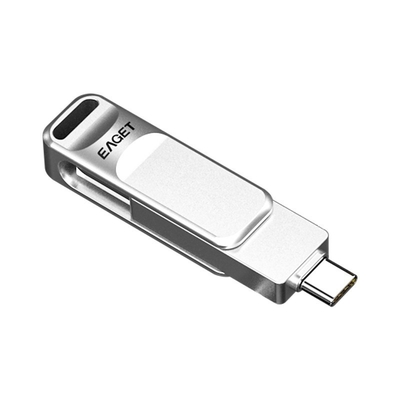 Tipo C USB3.0 de doble interfaz USB Drive Diseño giratorio para montaje de automóviles multipropósito
