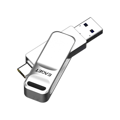 Tipo C USB3.0 de doble interfaz USB Drive Diseño giratorio para montaje de automóviles multipropósito