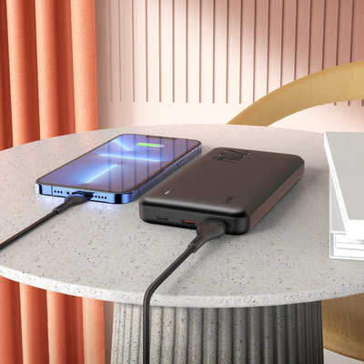 Regalo de oficina que debe tener Banco de energía de 10000mAh con pantalla de luz LED y carga rápida
