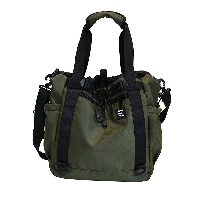 Bolsa de viaje de un hombro impresa con pantalla de seda para diseño de moda y aniversario del empleado