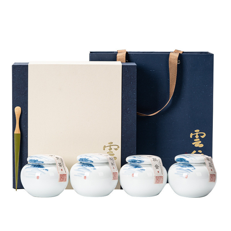 Longjing Jin Junmei Tieguanyin y Zhengshan pequeñas especies de té caja regalo para los clientes