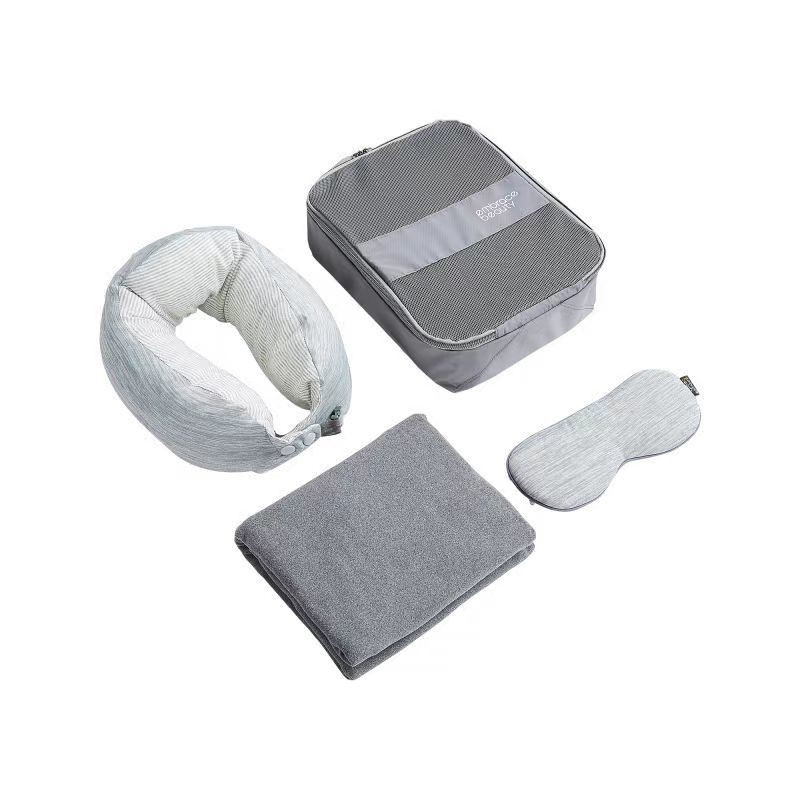 Conjunto de cuatro piezas gratis para mujeres Edición del año 2024 Mascarilla para ojos para dormir Conjunto de envoltura para cabeza