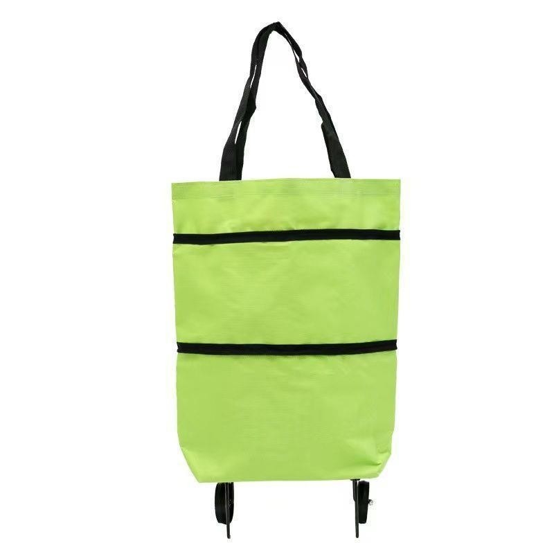 Novedad Regalos Doblable y portátil remolcador carro de compras con diseño impermeable