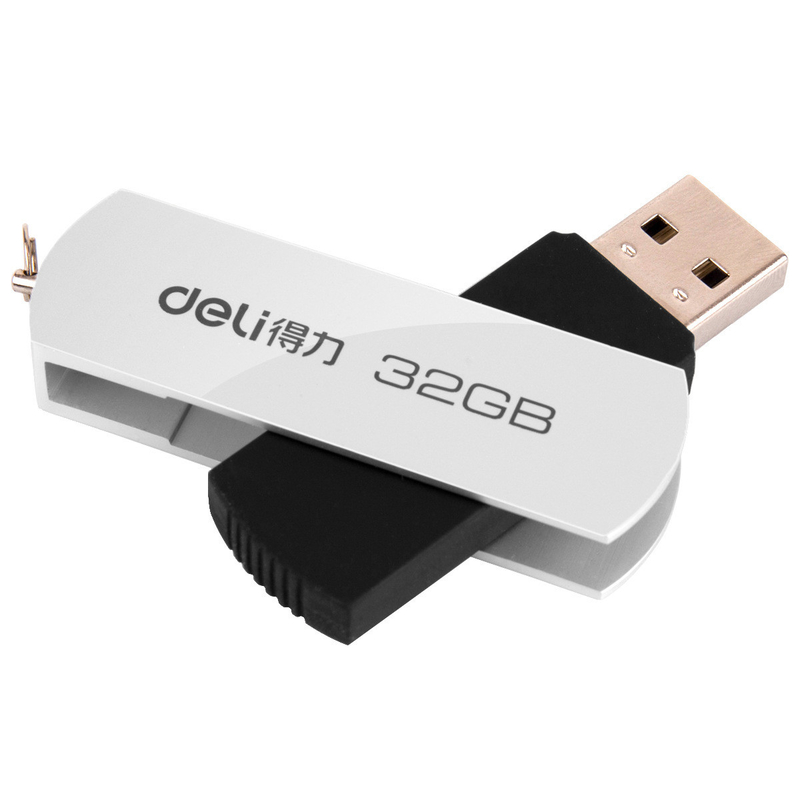 1 Impresión de gráficos a color Mini USB Flash Drive con diseño de anillo de llave giratoria