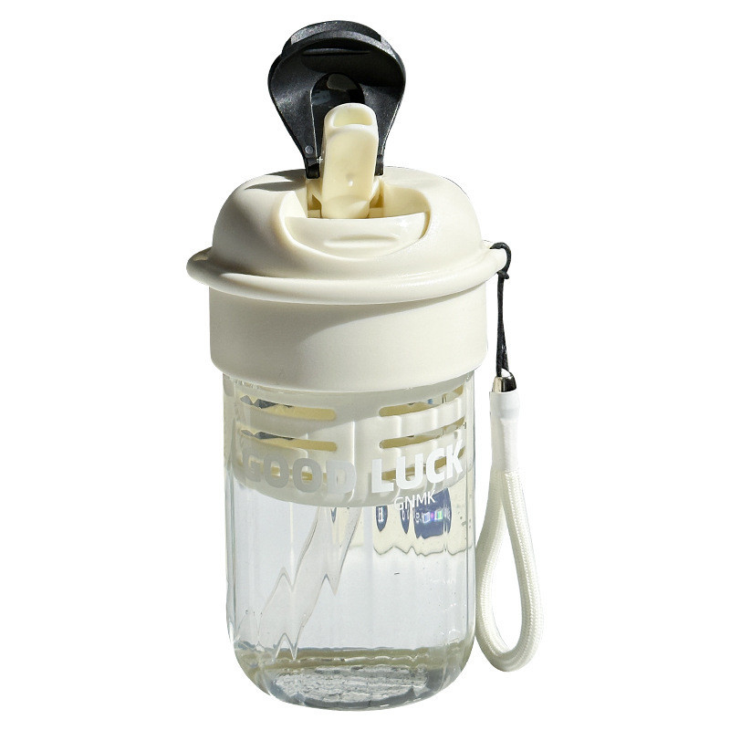 Novedad Regalos 480ml Cute Portátil Copa de agua de paja Alta apariencia y gran capacidad