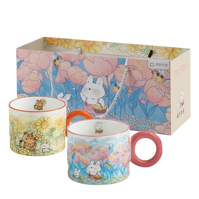 Técnicas de impresión de serigrafía U Creative Cup Gift Box Set para un espacio de vida único