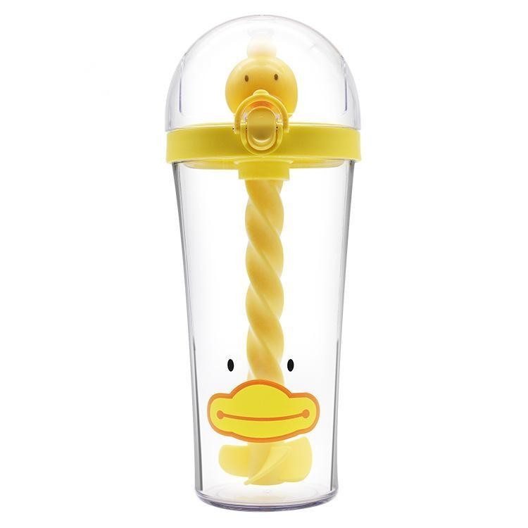 2 gráficos en color Copa de paja de pato amarillo perfecto regalo para clientes de agencias de viajes
