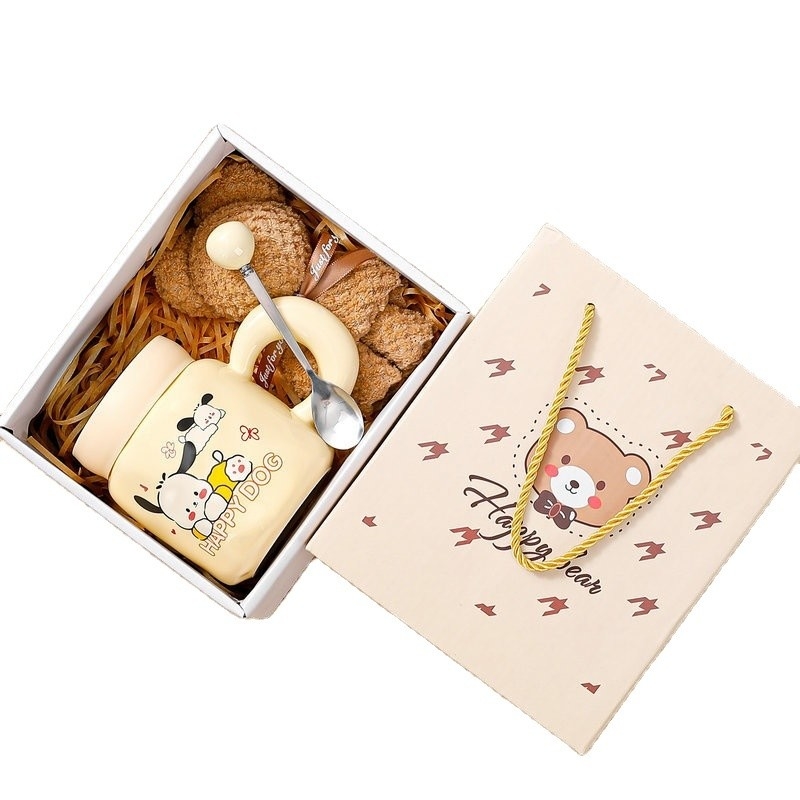 Conjunto de tazas de tela de seda cerámica de diseño gráfico de colores perfecto para cualquier ocasión