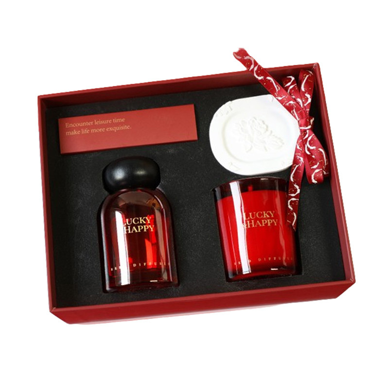Logotipo del cliente Conjunto de regalos de aromaterapia sin llama del año perfecto para regalos de agencias de viajes