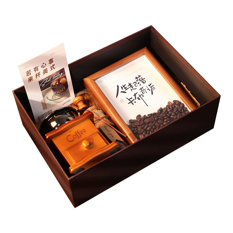 Caja de regalo de la máquina de café para damas de honor y padrinos regalo perfecto para el día de San Valentín